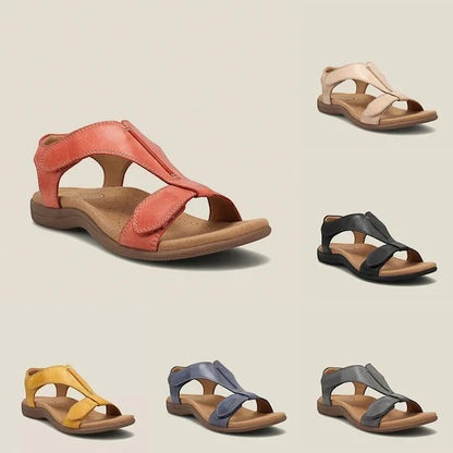 Sandales orthopédiques comlyra Maya en cuir disponibles en plusieurs coloris avec bride réglable et semelle confort